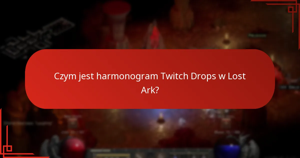 Jakie wydarzenia są związane z Twitch Drops w Lost Ark?