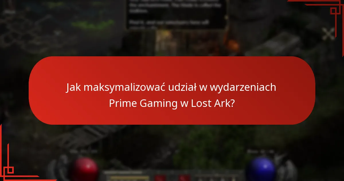 Jakie nagrody mogą zdobyć gracze z wydarzeń Prime Gaming w Lost Ark?