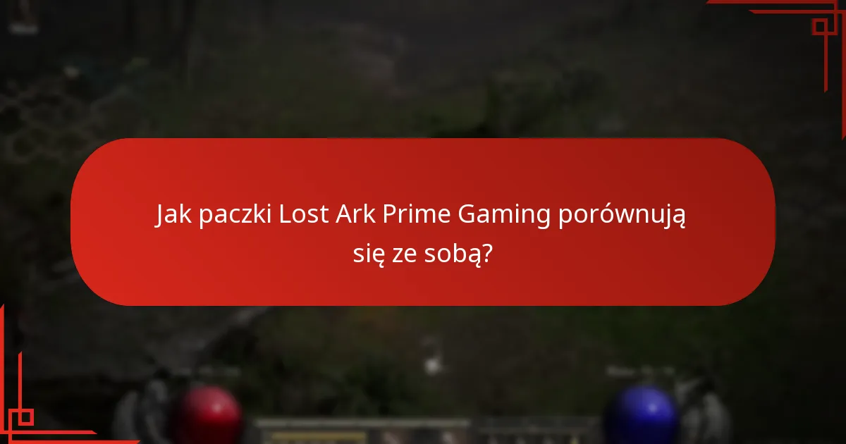 Jakie treści są zawarte w paczkach Lost Ark Prime Gaming?