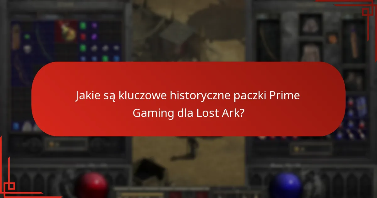 Jakie trendy można zaobserwować w paczkach Prime Gaming dla Lost Ark?